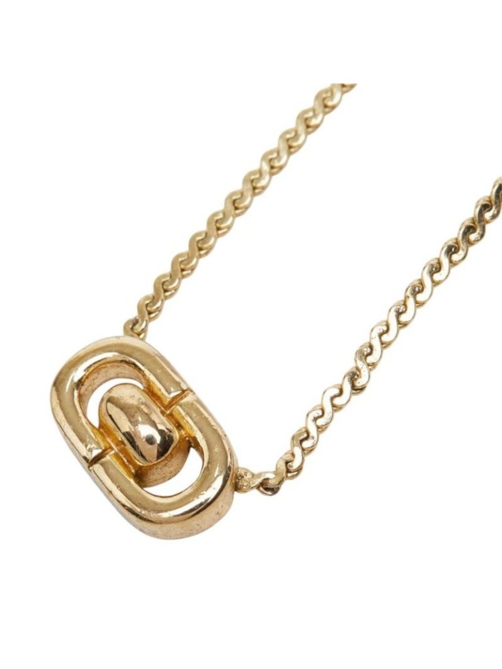 Dior Logo Pendant Gold Plated